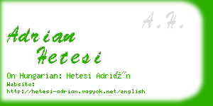 adrian hetesi business card